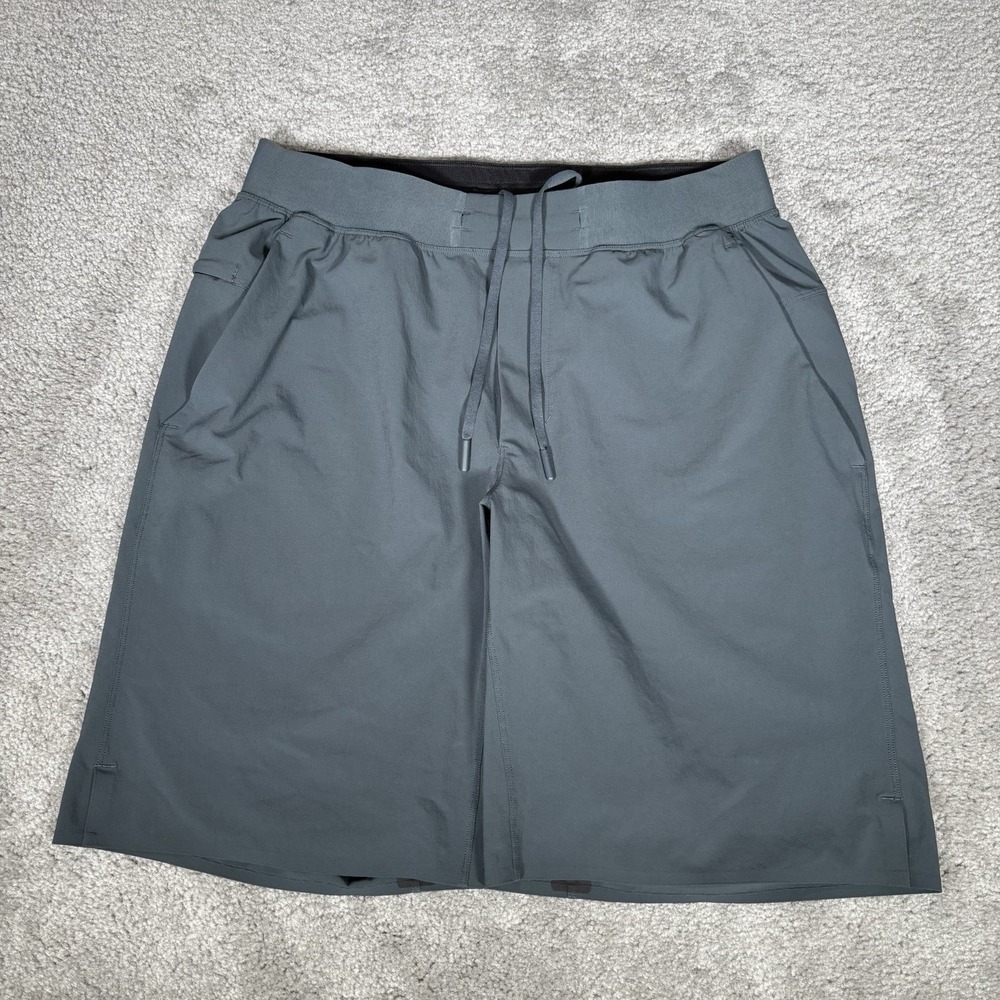 Lululemon T.H.E. Shorts Mens M Blue Gray 9" Linerless Athletic Gym Training